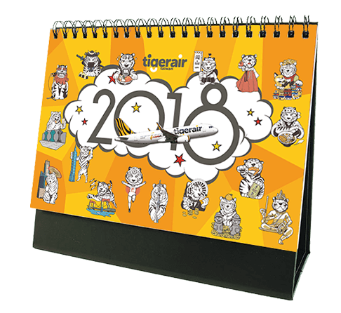 台灣虎航2018桌曆